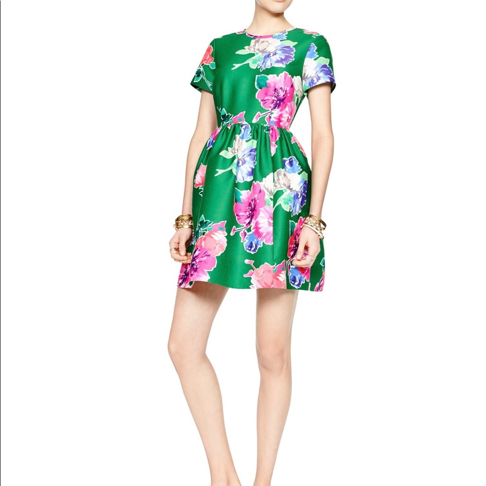 Kate Spade Stelli Dress Full Bloom Green size 12